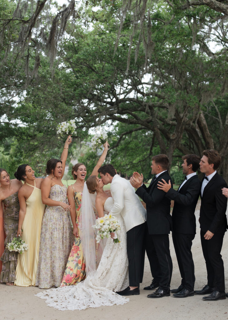 bridal party in charleston