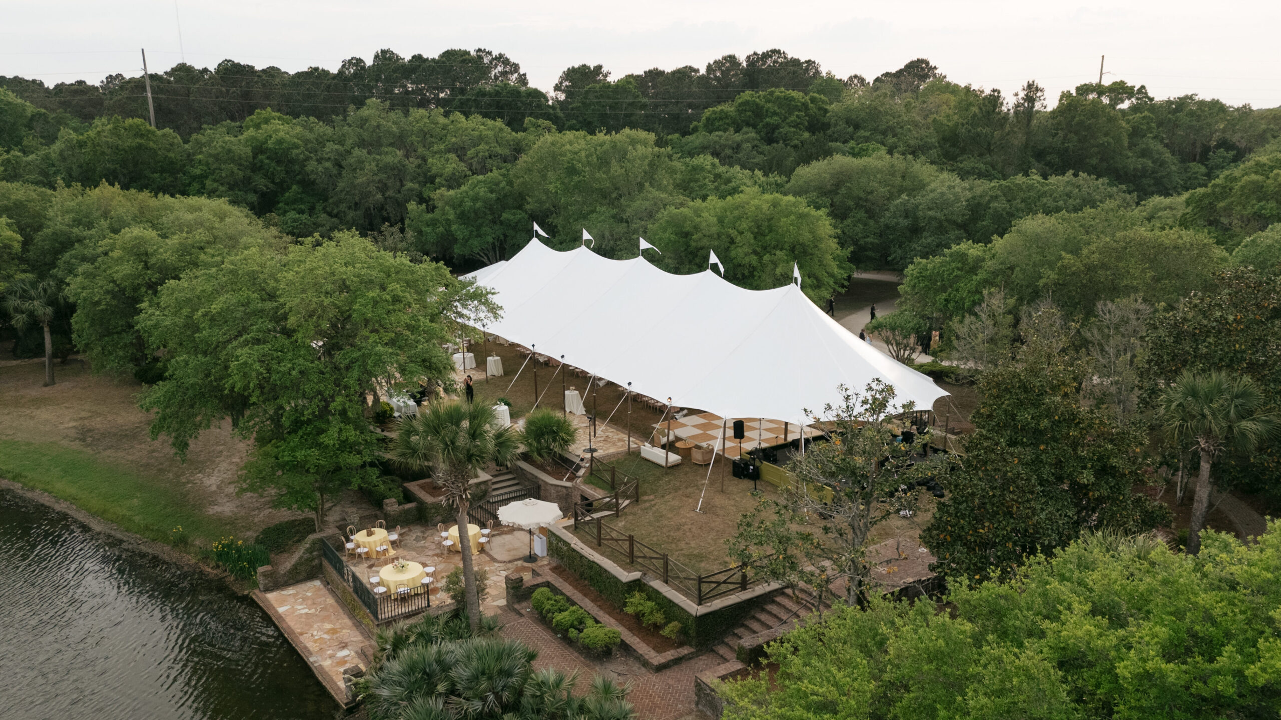 tented wedding in charleston