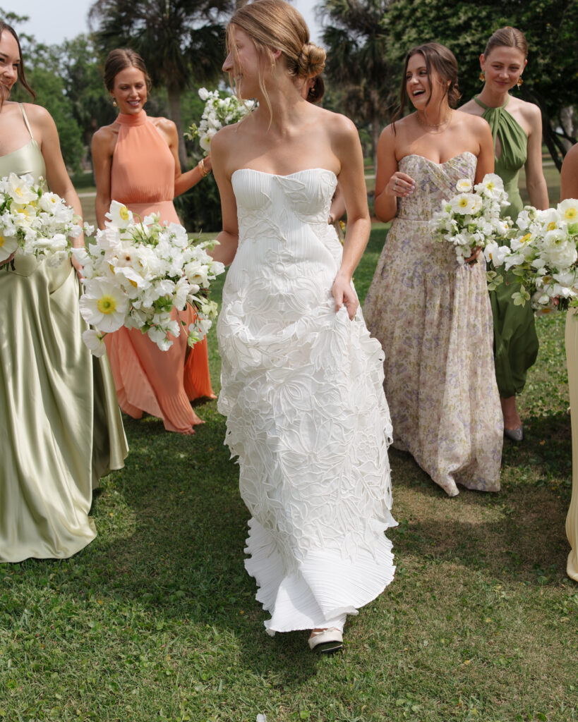 mixed matched bridesmaid dresses